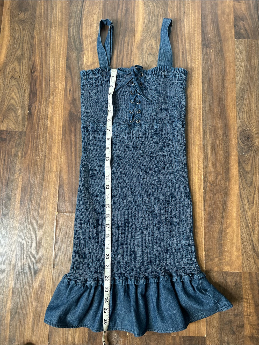 Aeropostale Navy Smocked Bodycon Dress | XS - Picture 8 of 9